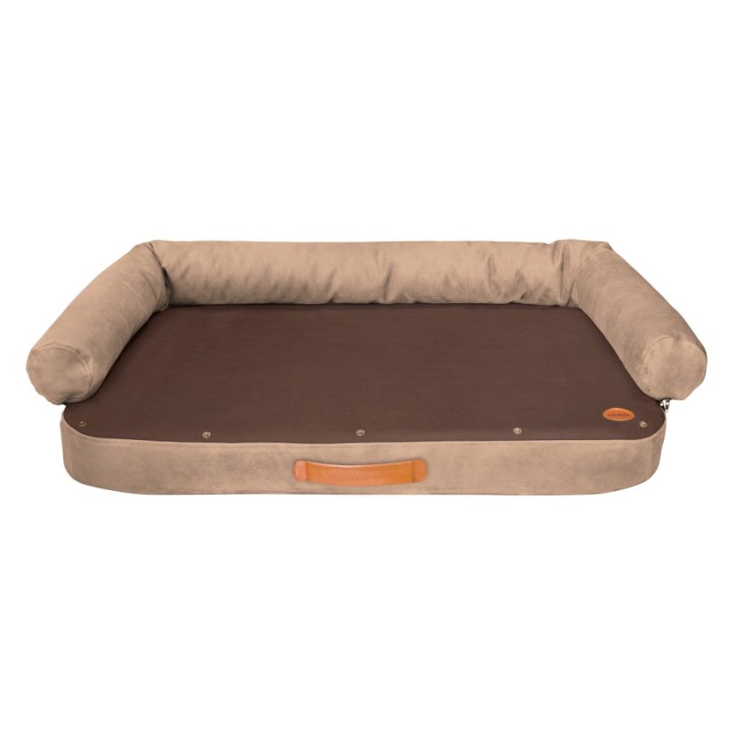 REDANT replacement cover for orthopedic bed ORTHOPEDIC DELUXE cream - chocolate - Size: S