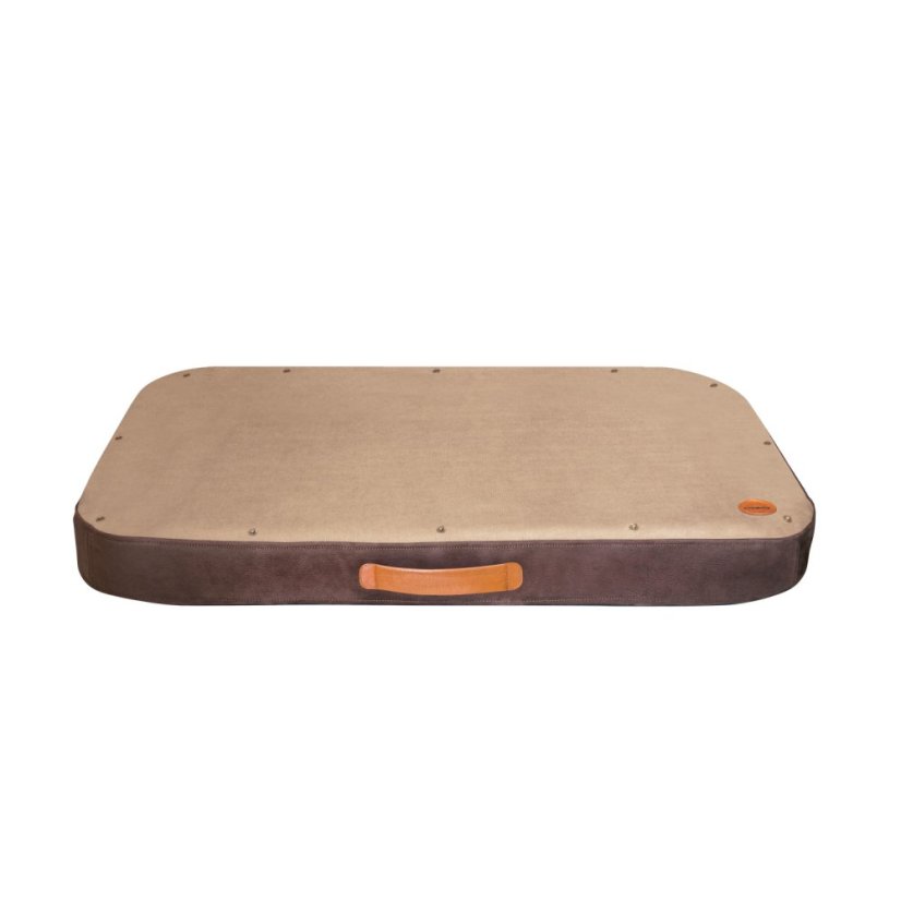 REDANT orthopedic dog bed with memory foam ORTHOPEDIC DELUXE chocolate-and-cream - Size: XL