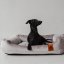 REDANT zamatový dog bed VELVET sivý - Size: M