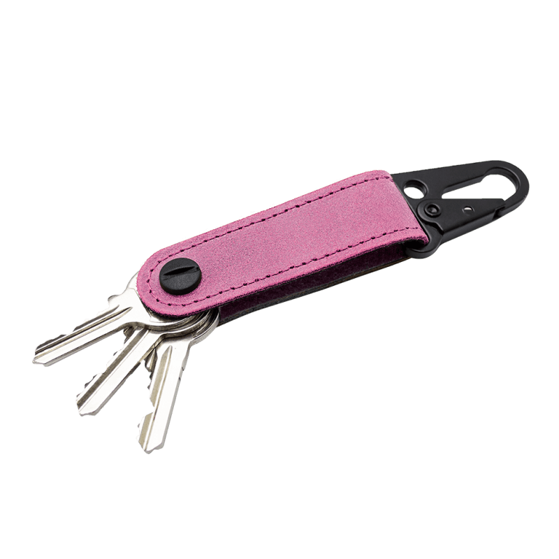 Kožená kľúčenka SPRING-Cyklamenová