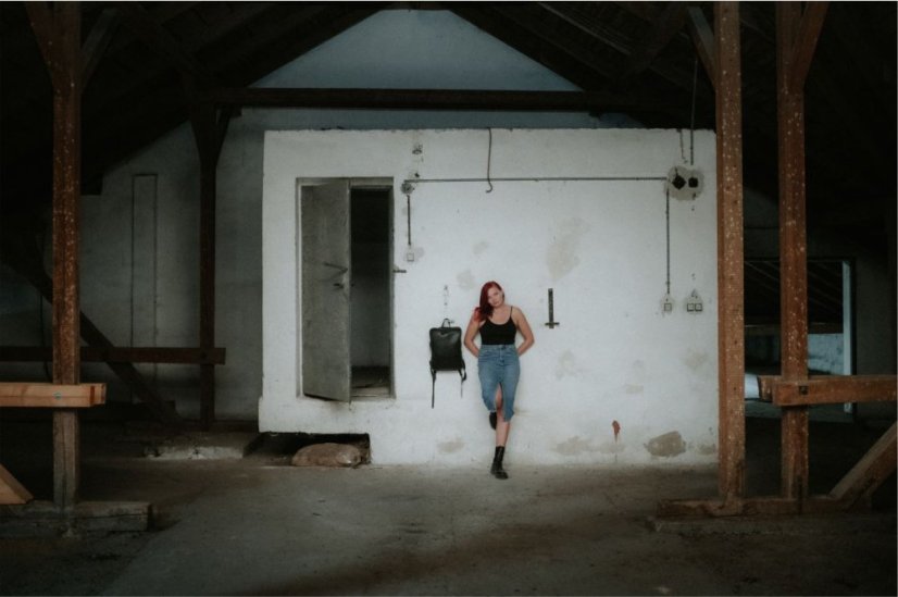 REDANT kožený batoh NATIVE čierny MacBook 15" a 16"