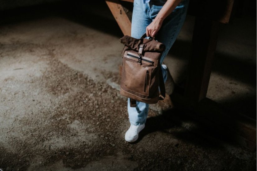 REDANT 3v1 plátený batoh 3ad čierny na MacBook 14"