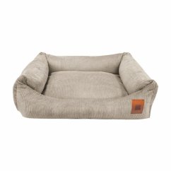 REDANT menčestrový pelíšek pro psa CORD béžový