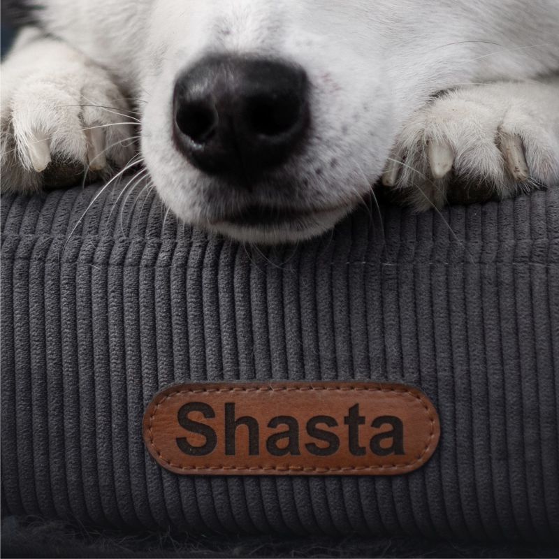 REDANT ortopedický pelíšek pro psa s paměťovou pěnou ORTHOPEDIC CORD antracitový - Velikost: S, Druh matrace: S pamäťovou penou