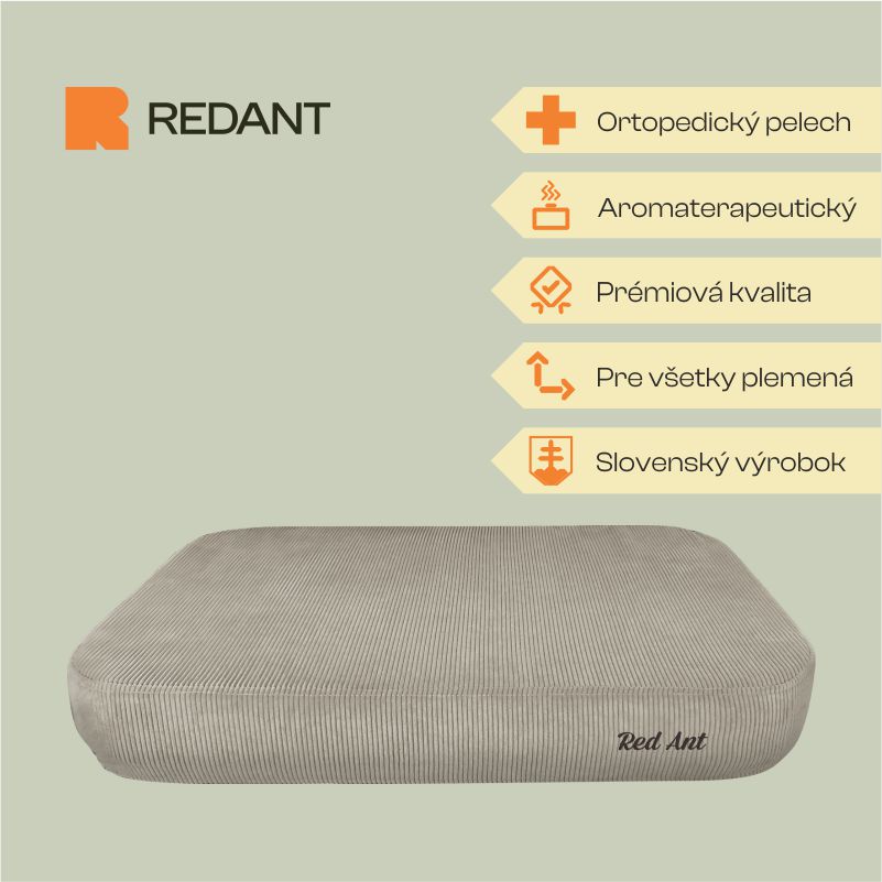 REDANT replacement cover for orthopedic bed ORTHOPEDIC CORD beige
