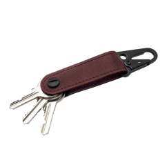 Kožená kľúčenka WHISKEY AROMA-Bordová