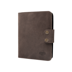 Kožený obal na zápisník / diár so zapínaním NATIVE hnedý A5