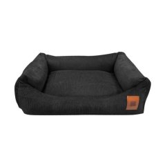 REDANT menčestrový pelíšek pro psa CORD čierny