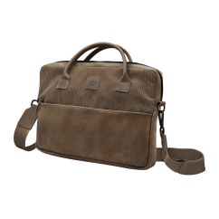 REDANT kožená taška Frame hnedá na MacBook 15" a 16" s popruhom