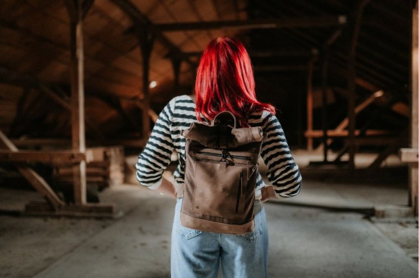 REDANT 3v1 plátený batoh 3ad čierny na MacBook 14"