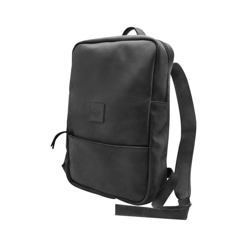 REDANT kožený batoh NATIVE čierny MacBook 15" a 16"