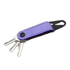 Kožená kľúčenka SPRING-Fialová