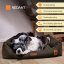 REDANT dog bed with memory foam DELUXE chocolate - Size: L