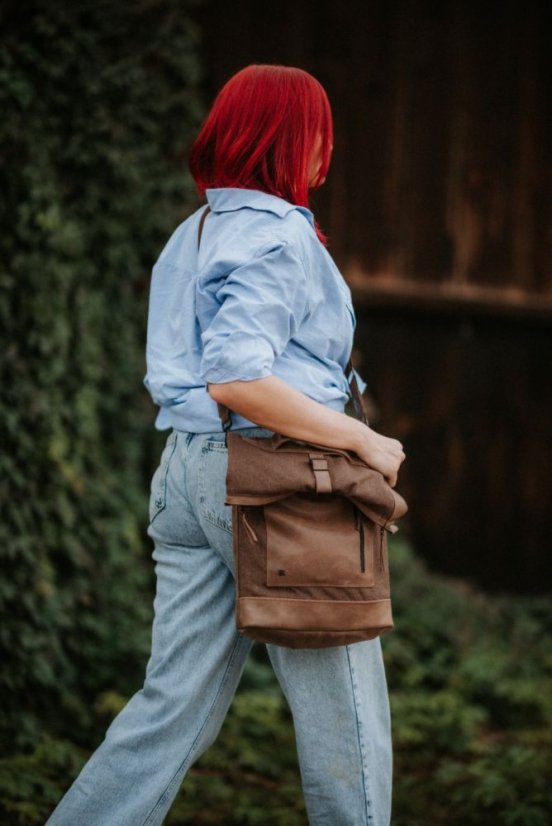 REDANT 3v1 plátený batoh 3ad čierny na MacBook 14"