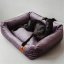 REDANT zamatový dog bed VELVET fialový - Size: S