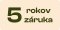 5 letá záruka na pelíšky