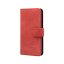 Knižkové puzdro na telefón z brúsenej kože červené Samsung S22 Ultra
