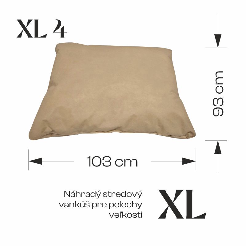 REDANT replacement middle cushion for bed - Size: L