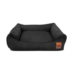 REDANT menčestrový pelíšek pro psa CORD čierny