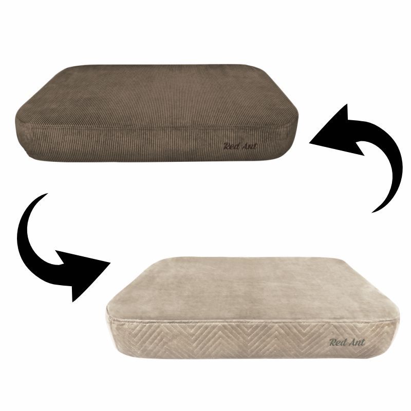 REDANT ortopedický pelíšek pro psa s paměťovou pěnou ORTHOPEDIC VELVET černý - Velikost: M, Druh matrace: S pamäťovou penou