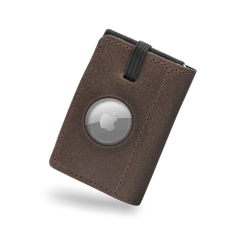 REDANT mini peněženka na AirTag z voskované kůže NATIVE hnědá