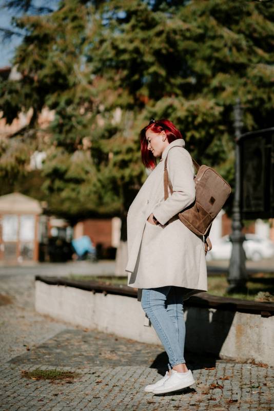REDANT kožený batoh Frame hnedý MacBook 13" a 14"