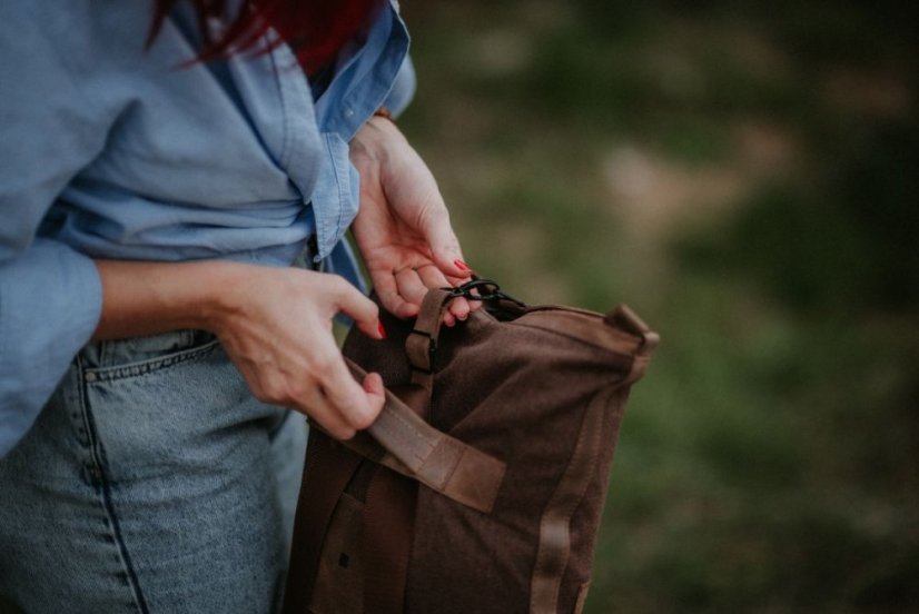 REDANT 3v1 plátený batoh 3ad čierny na MacBook 14"