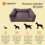 REDANT dog bed with memory foam DELUXE purple - Size: L