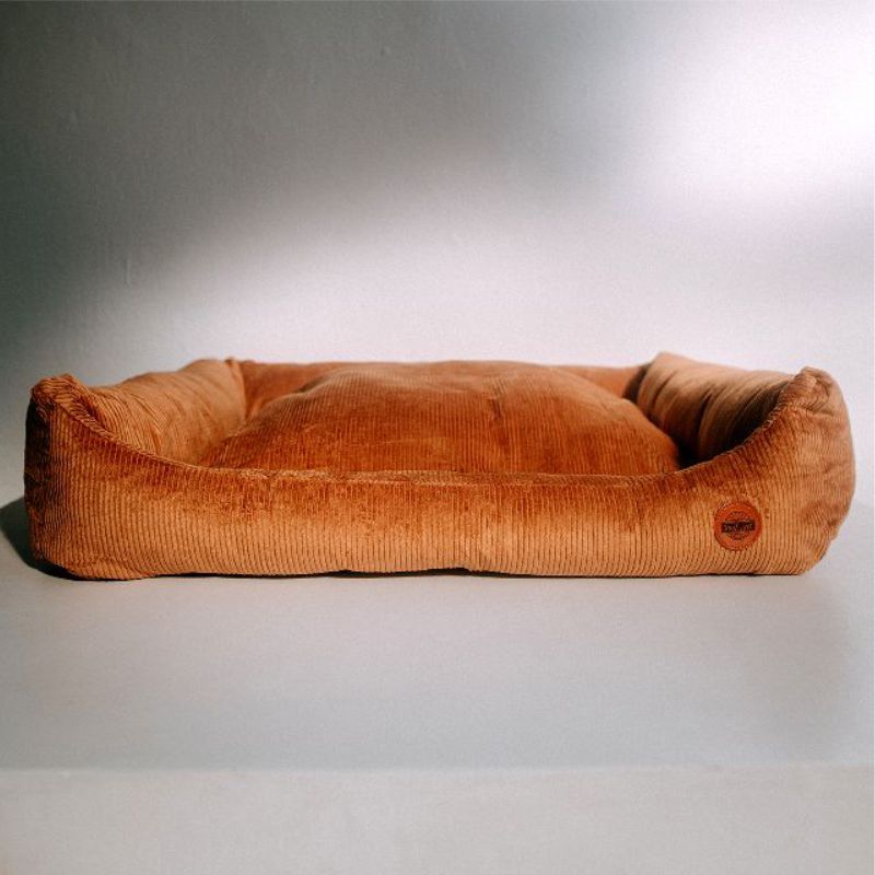 REDANT menčestrový dog bed CORD koňakový - Size: L
