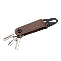 Kožená kľúčenka NATIVE / FRAME-Hnedá