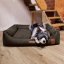 REDANT dog bed with memory foam DELUXE chocolate - Size: L