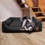REDANT dog bed with memory foam DELUXE black - Size: M