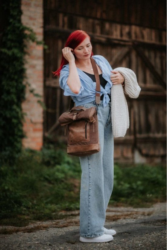 REDANT 3v1 plátený batoh 3ad čierny na MacBook 14"