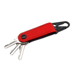 Kožená kľúčenka WHISKEY AROMA-Červená