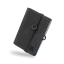REDANT mini wallet in waxed leather NATIVE black