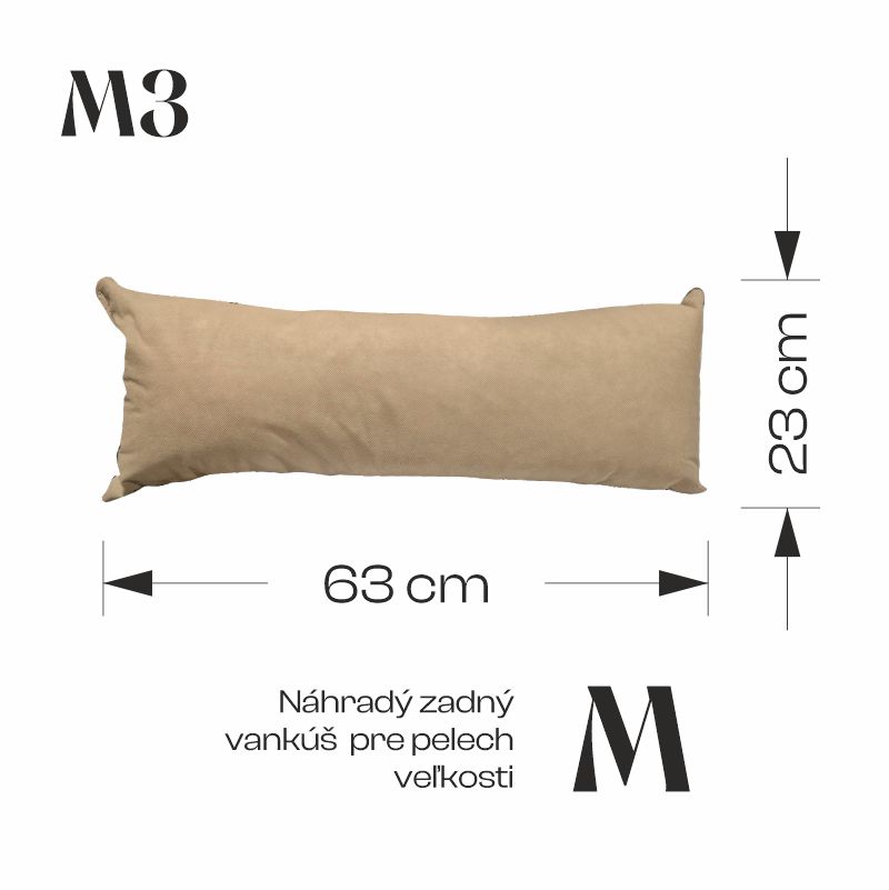 REDANT náhradní zadní polštář do pelechu - Velikost: M
