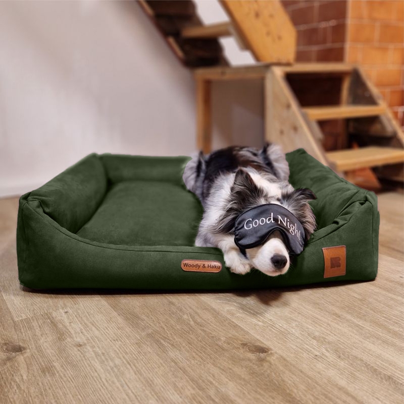 REDANT dog bed with memory foam DELUXE green - Size: XL