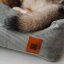REDANT menčestrový dog bed CORD sivý - Size: S