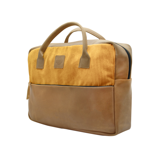 REDANT travel leather bag FRAME mustard