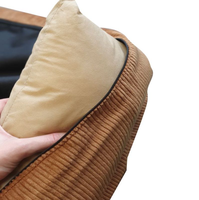 REDANT replacement cover for bed CORD petrol - Size: M