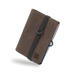 REDANT mini peňaženka z voskovanej kože NATIVE hnedá