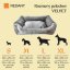 REDANT zamatový dog bed VELVET sivý - Size: M