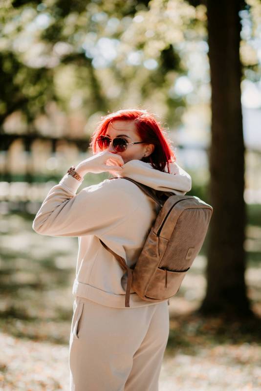 REDANT kožený batoh Frame hnedý MacBook 13" a 14"