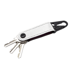 Kožená kľúčenka WHISKEY AROMA-Biela