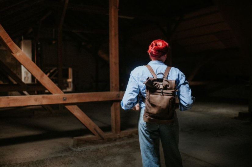 REDANT 3v1 plátený batoh 3ad čierny na MacBook 14"