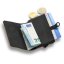 REDANT mini wallet in waxed leather NATIVE black
