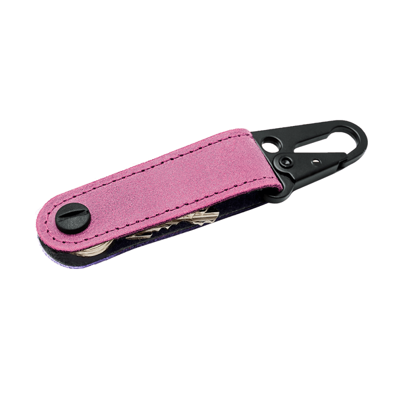 Kožená kľúčenka SPRING-Cyklamenová