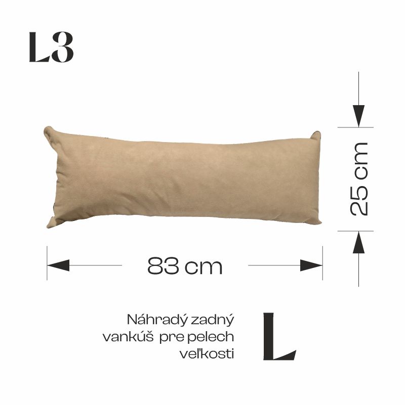 REDANT náhradní zadní polštář do pelechu - Velikost: M