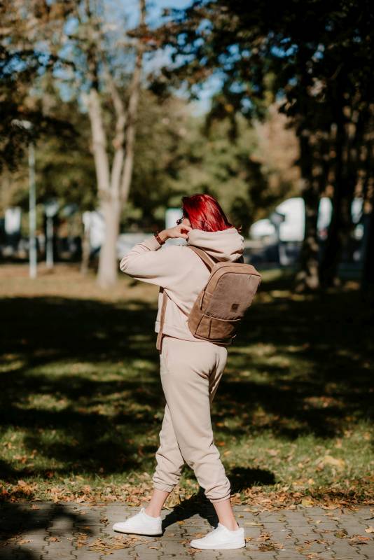 REDANT kožený batoh Frame hnedý MacBook 13" a 14"