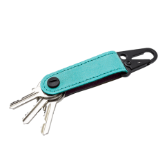 Kožená kľúčenka SPRING-Tyrkysová